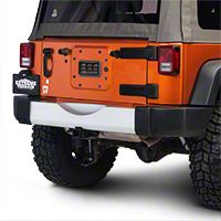 Rugged Ridge Bumper Applique, Rear, Silver (07-13 Wrangler JK) - Rugged Ridge 12040.09