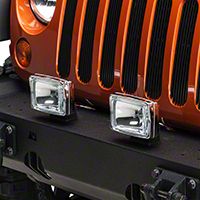 KC Hilites 2 Series 57 Lights, 100W, Long Range, Chrome, 5x7 in. (Universal Application) - KC Hilites 739