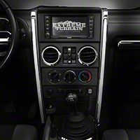 Rugged Ridge Chrome Center Dash Accent - Pair (07-10 Wrangler JK) - Rugged Ridge 11156.14
