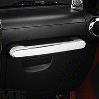 Rugged Ridge Chrome Front Grab Bar Handle Trim (07-10 Wrangler JK 4 Door) - Rugged Ridge 11156.15
