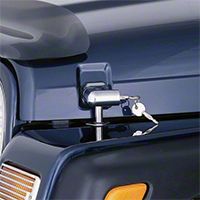 Rugged Ridge Chrome Locking Hood Latch Pair w/Keys (97-06 Wrangler TJ) - Rugged Ridge 7591
