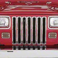 Smittybilt Chrome Plastic Grille Inserts (87-95 Wrangler YJ) - Smittybilt 7509