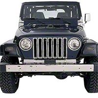 Smittybilt Chrome Plastic Grille Inserts (97-06 Wrangler TJ) - Smittybilt 7511