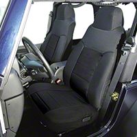 Rugged Ridge Custom Fabric Front Seat Covers Pair  Black (87-91 Wrangler YJ) - Rugged Ridge 13242.01