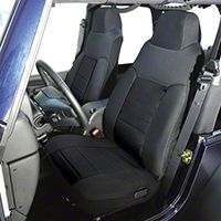 Rugged Ridge Custom Fabric Front Seat Covers Pair Black (03-06 Wrangler TJ) - Rugged Ridge 13243.01