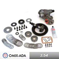 Omix-ADA Dana 30 R&P 3.54 Ratio, 39x11 Teeth + Install Kit (87-95 Wrangler YJ) - Omix-ADA 16513.21