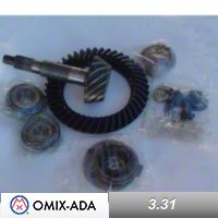 Omix-ADA Dana 44 Ring & Pinion Kit 3.31 Ratio for Flanged Axle Shafts (97-04 Wrangler TJ) - Omix-ADA 16513.65