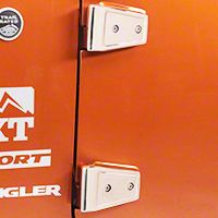 Rugged Ridge Door Hinge Kit, Stainless Steel Includes 4 Hinges (07-13 Wrangler JK 2 Door) - Omix-ADA 11111.2