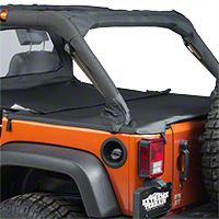 Bestop Duster Deck Cover Extension, Black (07-13 Wrangler JK 4 Door) - Bestop 90034-35