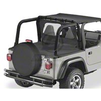 Bestop Duster Deck Cover, Black Denim (97-02 Wrangler TJ w/Hard Top) - Bestop 90020-15