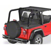 Bestop Duster Deck Cover, Black Denim (97-02 Wrangler TJ) - Bestop 90011-15