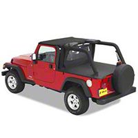 Bestop Duster Deck Cover, Black Diamond (04-06 Wrangler TJ Unlimited, Hard Top) - Bestop 90024-35