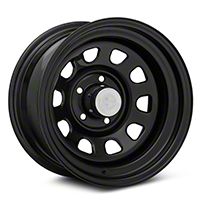 Rugged Ridge D-Window Black Steel Wheel 15x8 (87-06 Wrangler YJ & TJ) - Rugged Ridge 15500.01
