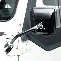 Smittybilt Factory Replacement Black Side Mirrors (87-95 Wrangler YJ) - Smittybilt 7617