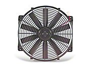 Flex-a-lite 14 In. Electric Fan 3 3/4 In. Width 14.5 x 14 In. Mounting Area w/o Control w/S-Blade (Universal Application) - Flex-a-lite 116