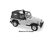 Pavement Ends Flip Top w/Upper Half Doors, Black Denim (97-02 Wrangler TJ) - Pavement Ends 44587-15