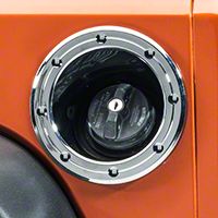 Rugged Ridge Fuel Filler Accent Trim, Chrome (07-13 Wrangler JK) - Rugged Ridge 13311.23