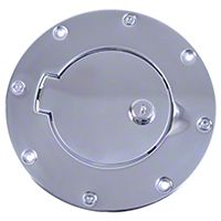 Rugged Ridge Gas Hatch Cover, Locking Fuel Door, Stainless Steel (97-06 Wrangler TJ) - Rugged Ridge 11134.04