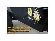 Gen-Right Steel Stretch Rocker Guards, Black (97-06 Wrangler TJ) - Gen-Right 5002
