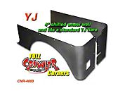 Gen-Right Steel Stretch Full Rear Competition Corner Guards (87-95 Wrangler YJ) - Gen-Right 4003
