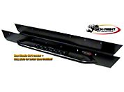 Gen-Right Steel Stretch Rocker Guards, Black w/Side Bars (97-06 Wrangler TJ) - Gen-Right 5003