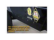 Gen-Right Steel Rocker Guards, Black (87-95 Wrangler YJ) - Gen-Right 4002