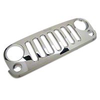 Omix-ADA Genuine Mopar Chrome Grille Overlay (07-13 Wrangler JK) - Omix-ADA 12033.05