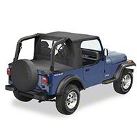 Bestop Halftop, Black Denim (92-95 Wrangler YJ) - Bestop 53818-15