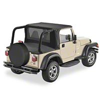 Bestop Black Denim Halftop (97-02 Wrangler TJ w/ Factory Hard Top) - Bestop 53819-15