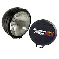 Rugged Ridge HID Offroad Fog Light, Black, 6 in. Round (Universal Application) - Rugged Ridge 15205.01