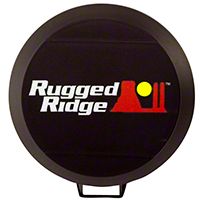 Rugged Ridge HID Off Road Light Cover, 5-Inch, For HID Steel Housing, Black (Universal Application) - Rugged Ridge 15210.52