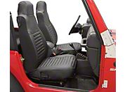 Bestop High Back Bucket Seat Covers - Pair, Black (03-06 Wrangler TJ) - Bestop 29228-35