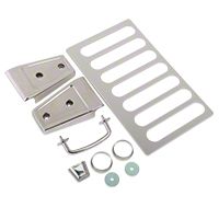 Rugged Ridge hood dress up 7pc kit, Stainless Steel (07-13 Wrangler JK) - Omix-ADA 11101.04