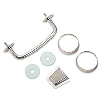 Rugged Ridge hood tie down kit, Stainless Steel (07-12 Wrangler JK) - Omix-ADA 11101.05