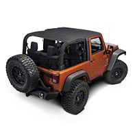 Rugged Ridge Pocket Island Top, Black Diamond (07-09 Wrangler JK 2 Door) - Rugged Ridge 13588.35