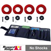 Rugged Ridge 2in. Lift Kit w/Poly Spacers, No Shocks (97-06 Wrangler TJ) - Rugged Ridge 18401.33