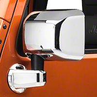 Rugged Ridge Mirror Cover Kit, 4 Piece, Chrome (07-13 Wrangler JK) - Rugged Ridge 13311.03