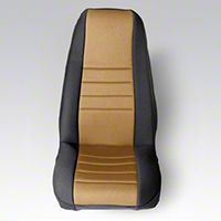 Rugged Ridge Neoprene Front Seat Covers Pair - Tan/Black (87-90 Wrangler YJ) - Rugged Ridge 13212.04