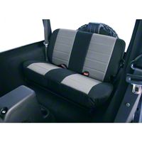Rugged Ridge Neoprene Rear Seat Cover - Gray/Black (03-06 Wrangler TJ) - Rugged Ridge 13263.09
