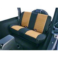 Rugged Ridge Neoprene Rear Seat Cover - Tan/Black (03-06 Wrangler TJ) - Rugged Ridge 13263.04