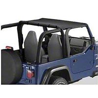 Bestop Bikini Top, Black Denim (97-02 Wrangler TJ) - Bestop 52525-15