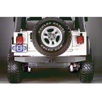 Olympic 4x4 57 in. Rock Rear Bumper w/Hitch (97-06 Wrangler TJ) - Olympic 4x4 553-121