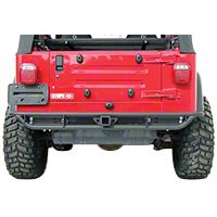 Olympic 4x4 A/T Rock Slider Rear Bumper (87-06 Wrangler YJ & TJ) - Olympic 4x4 153-121