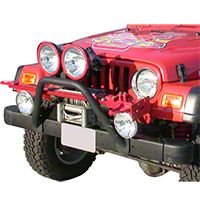 Olympic 4x4 Bumper Mounted Light Bar (97-06 Wrangler TJ) - Olympic 4x4 264-121