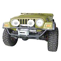 Olympic 4x4 A/T Rock Slider Front Bumper (88-06 Wrangler YJ & TJ) - Olympic 4x4 174-121