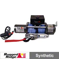 Rugged Ridge Performance 8,500lb. Off Road Winch w/Prewound Synthetic Rope (Universal Application) - Rugged Ridge 15100.02