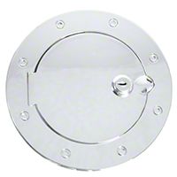 Rugged Ridge Polished Aluminum Locking Gas Hatch Cover (97-06 Wrangler TJ) - Rugged Ridge 11425.07