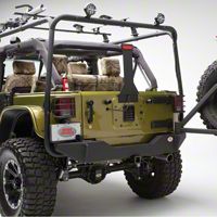 Body Armor Rear Bumper (07-13 Wrangler JK) - Body Armor JK-2394