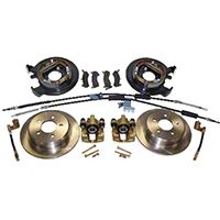 Crown Automotive Rear Drum to Disc Brake Conversion Kit for Dana 35 (97-05 Wrangler TJ) - Crown Automotive D35DISC