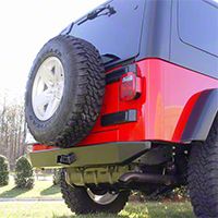 Rugged Ridge Heavy Duty Rear Offroad Bumper (97-06 Wrangler TJ) - Rugged Ridge 11546.01